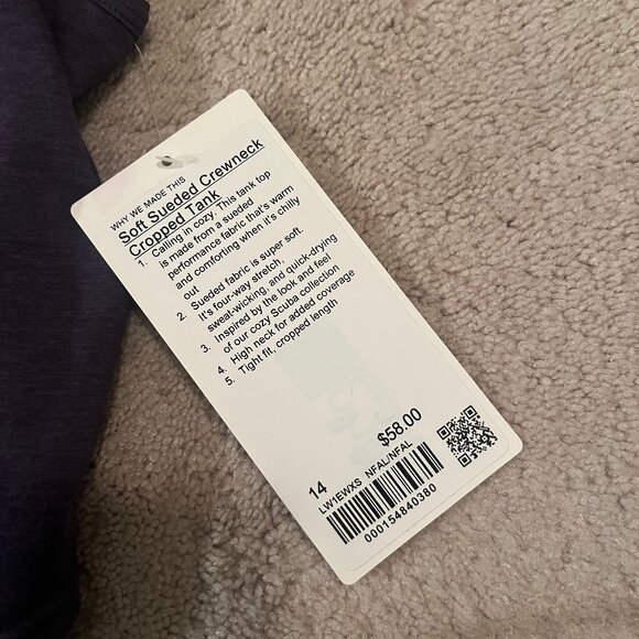 lululemon Soft Sueded Crewneck Crop Tank - Picture 4 of 7